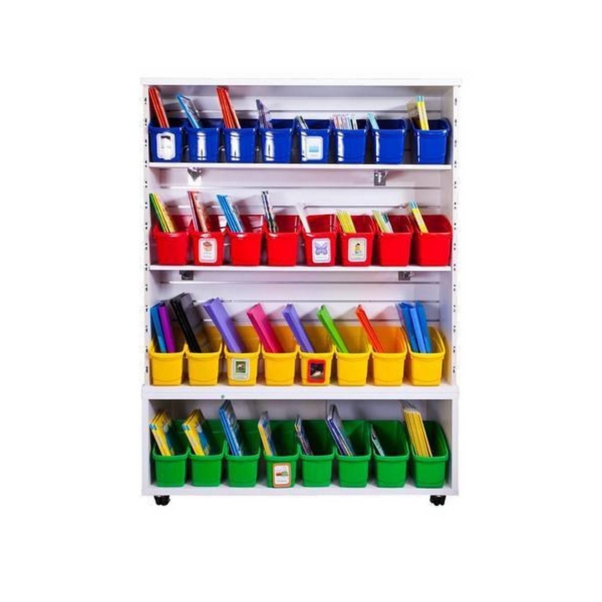 Cleverco Plastic Book & Storage Tub - Red - ABC School Supplies