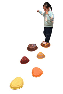 Cleverco Sensory Volcano Stepping Stones Set of 6 - ABC School Supplies