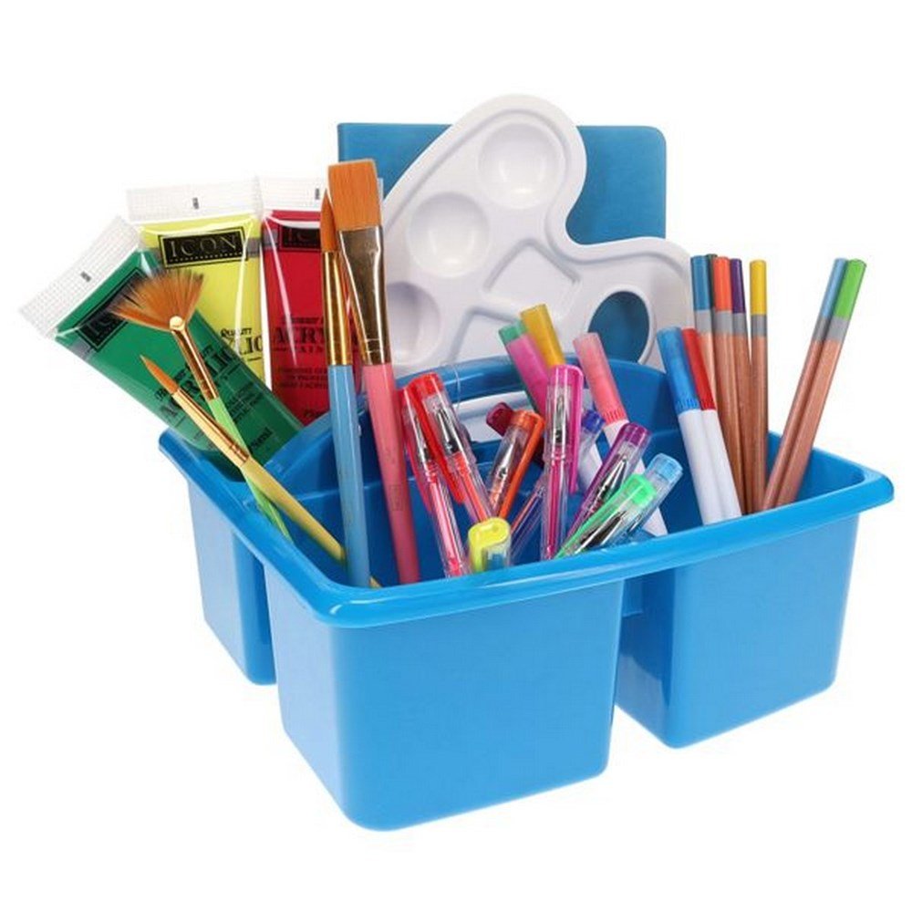 Cleverco Small Plastic Desktop Caddy - Blue - ABC School Supplies