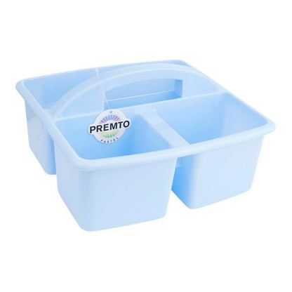 CleverCo Small Plastic Desktop Caddy Pastel Blue - ABC School Supplies