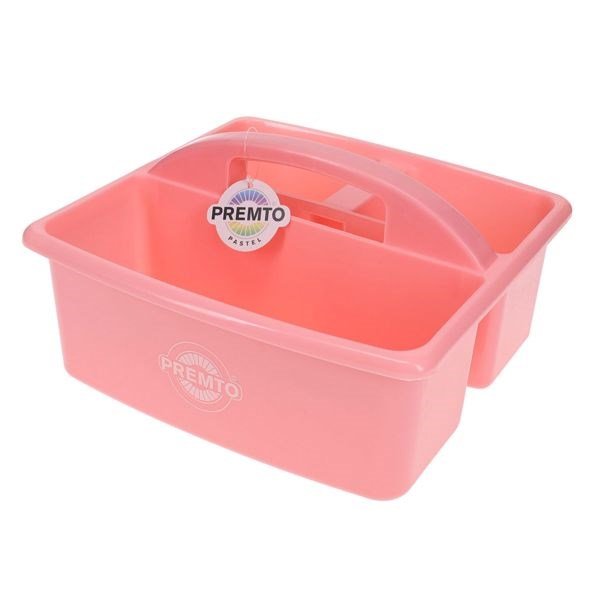 Cleverco Small Plastic Desktop Caddy Pastel Pink - ABC School Supplies