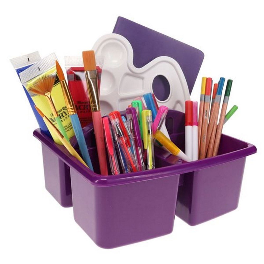 Cleverco Small Plastic Desktop Caddy - Purple - ABC School Supplies