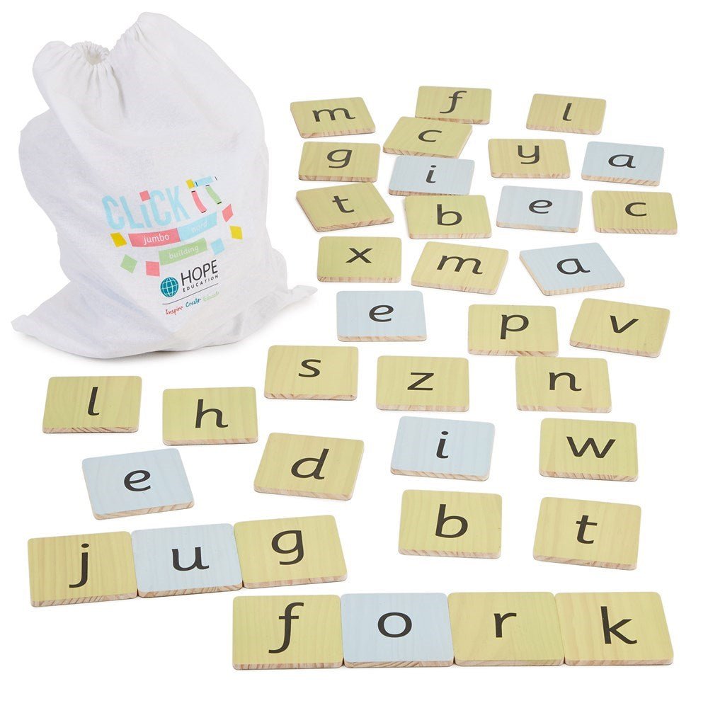 Click It Jumbo Word Building Set - ABC School Supplies