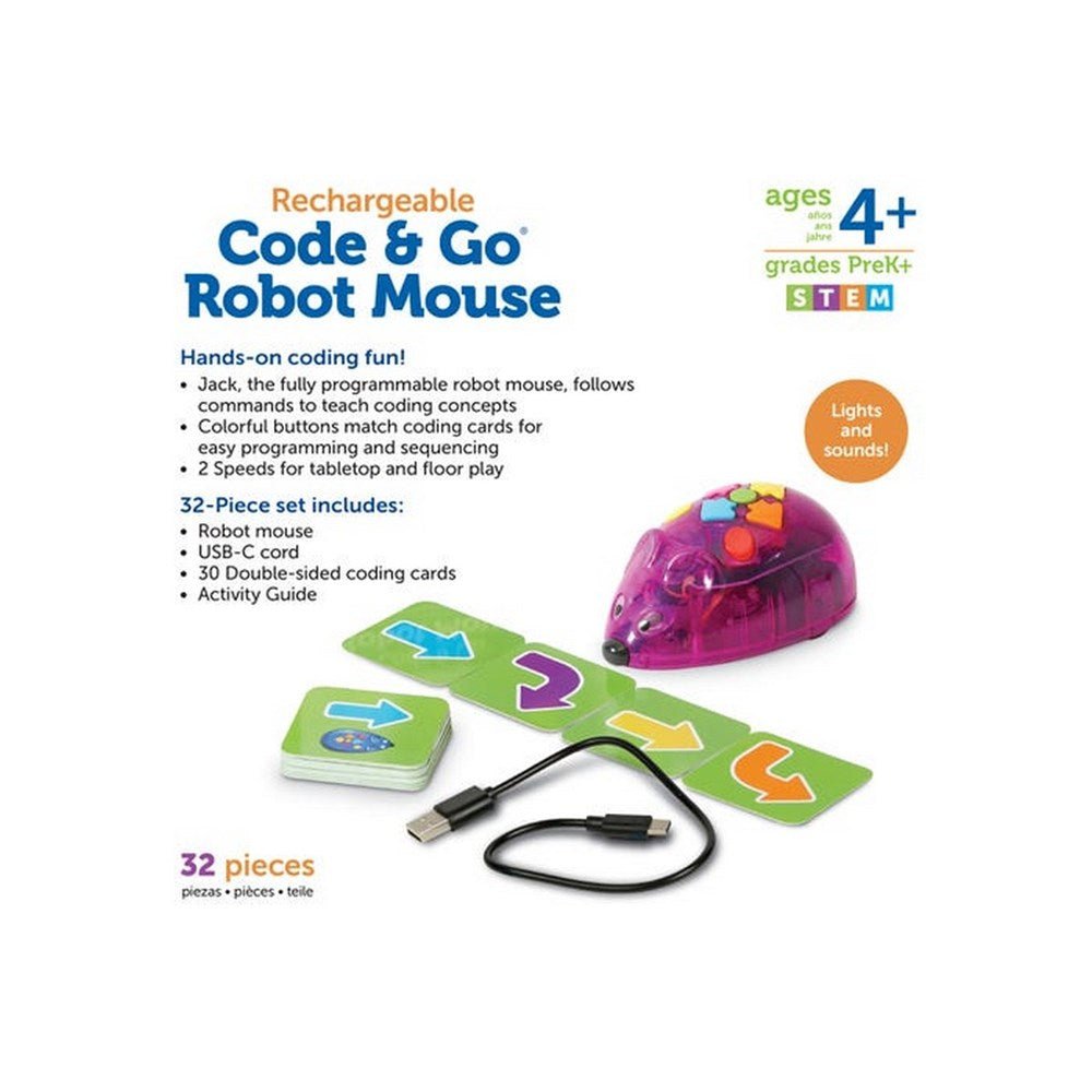 Code & Go Mouse Activity Set Rechargeable (Each) - ABC School Supplies