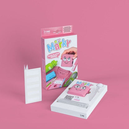 COLOP Marky Customizable Child-Friendly DIY Textile Stamp Kit - ABC School Supplies