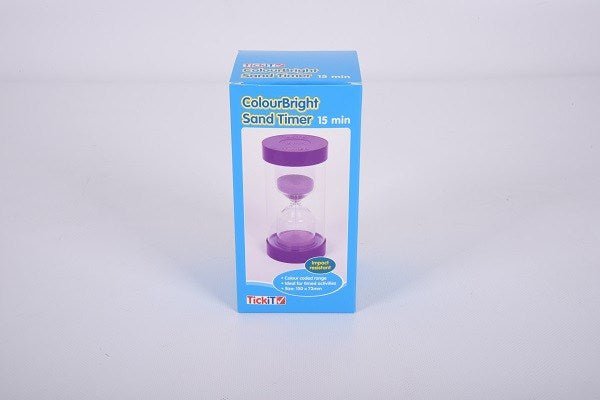 Colourbright Sand Timer - 15 Min. Purple - ABC School Supplies