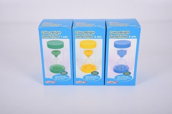 Colourbright Sand Timer Set (1, 3, 5 Mins) - ABC School Supplies