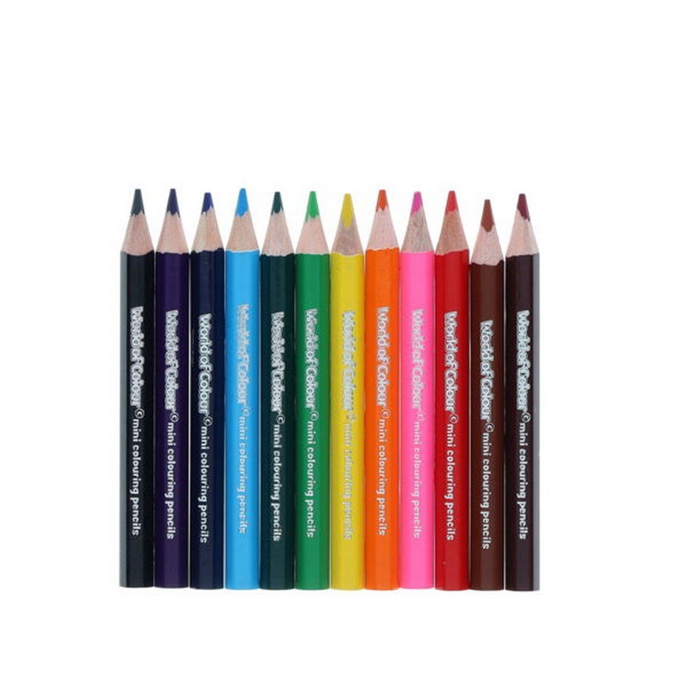 Colouring Pencils Half Size Pack of 12 - ABC School Supplies