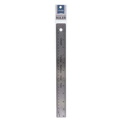 Concept 12" Flexible Stainless Steel Ruler - ABC School Supplies