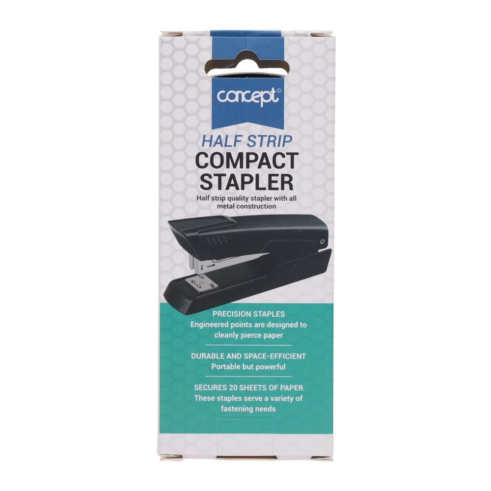 Concept 26/6 Half Strip Compact Stapler - ABC School Supplies