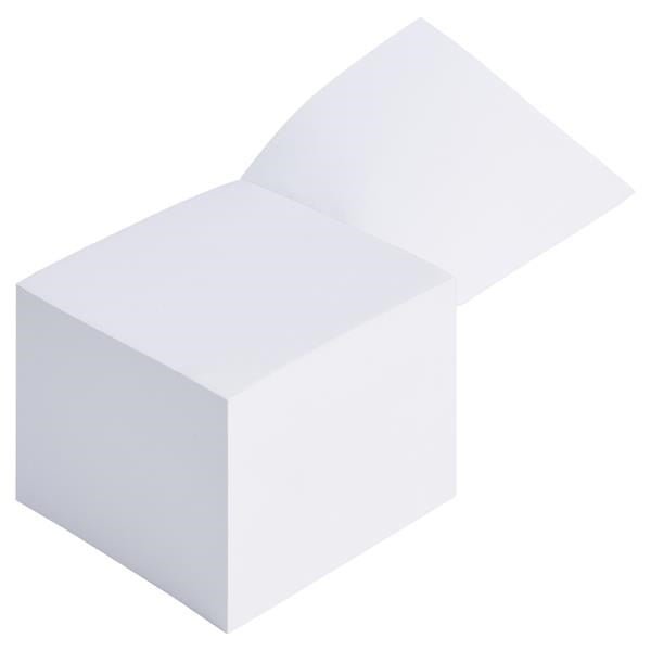 Concept 90X90mm White Paper Block (850) - ABC School Supplies