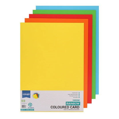 Concept A3 160gsm Card - Rainbow - ABC School Supplies