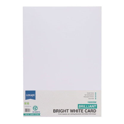 Concept A3 160gsm Card - White - ABC School Supplies