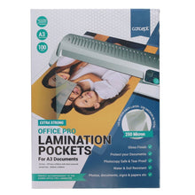 Concept A3 Laminating Pouches 150 micron Pack of 100 - ABC School Supplies