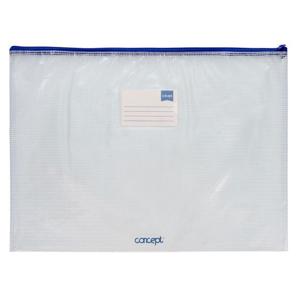 Concept A3+ Mesh Storage Zip Wallet - ABC School Supplies