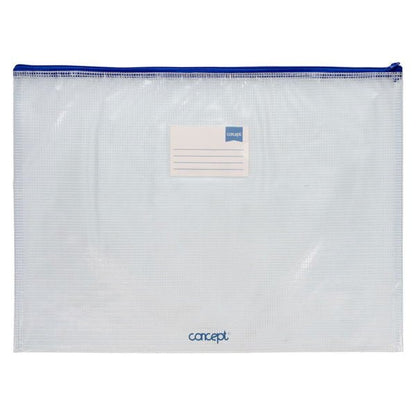 Concept A3+ Mesh Storage Zip Wallet - ABC School Supplies