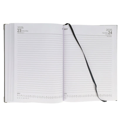 Concept A4 2026 Page A Day Desk Diary - Navy - ABC School Supplies