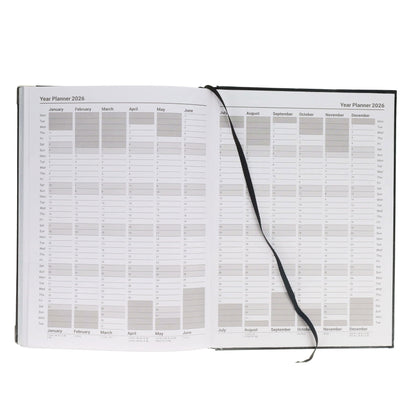 Concept A4 2026 Page A Day Desk Diary - Navy - ABC School Supplies