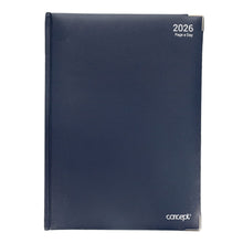 Concept A4 2026 Page A Day Desk Diary - Navy - ABC School Supplies