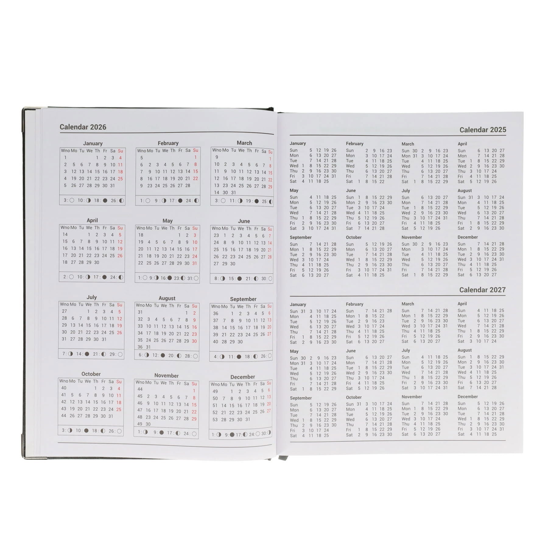 Concept A4 2026 Page A Day Desk Diary - Navy - ABC School Supplies