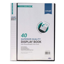 Concept A4 40 Pocket Presentation Display Book - Black - ABC School Supplies