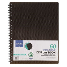 Concept A4 50 Pocket Wiro Display Book - Black - ABC School Supplies