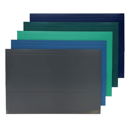 Concept A4 Cardboard Document Wallets Pack Of 5 - ABC School Supplies