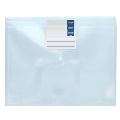 Concept A4 Clear Button Wallets Pack of 3 - ABC School Supplies