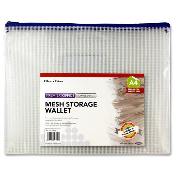Concept A4 Durable Mesh Wallet - ABC School Supplies