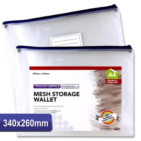 Concept A4 Durable Mesh Wallet - ABC School Supplies