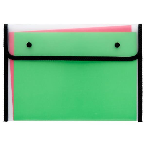 Concept A4 Heavy Duty Button Document Wallet - ABC School Supplies