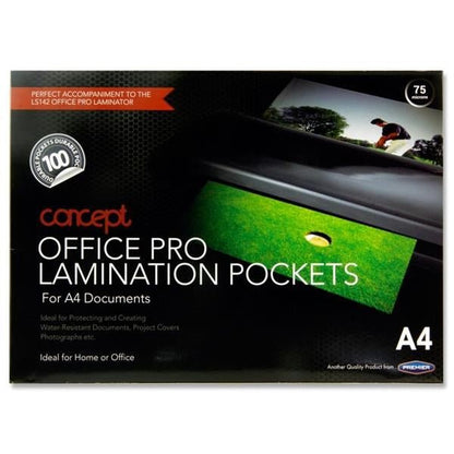 Concept A4 Laminating Pouches Pack of 100 - ABC School Supplies