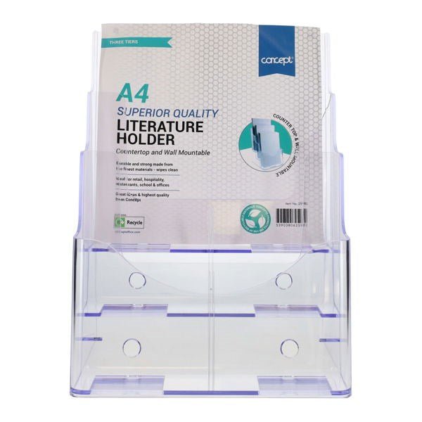 Concept A4 Literature Holder - Three Tie - ABC School Supplies