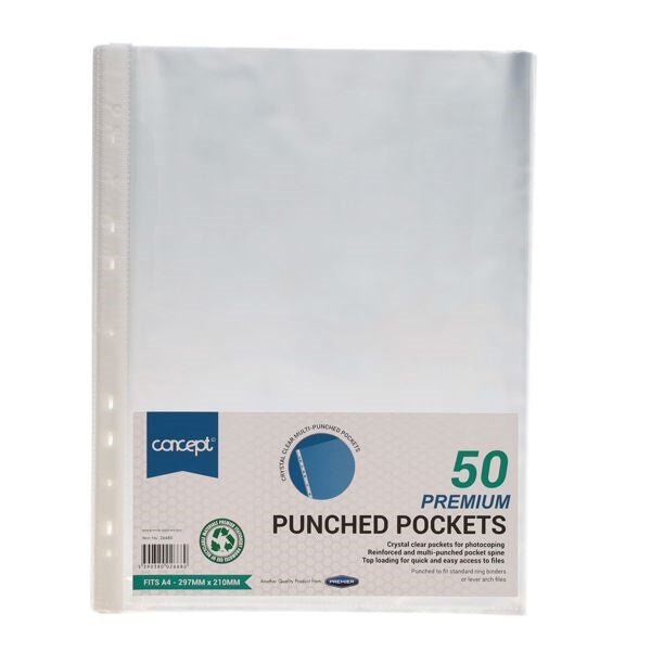 Concept A4 Polypockets Pack Of 50 - ABC School Supplies