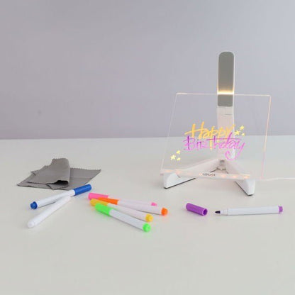 Concept Acrylic LED Notice Board - 150x150mm - ABC School Supplies