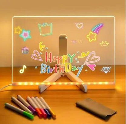 Concept Acrylic LED Notice Board - 200x300mm - ABC School Supplies