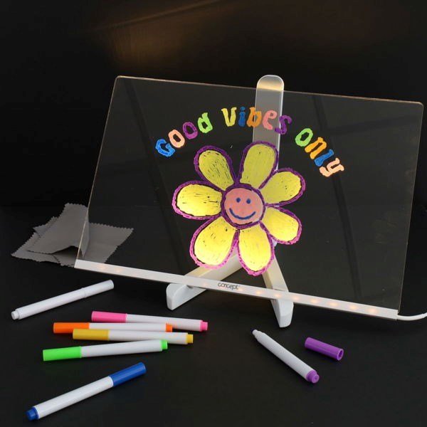 Concept Acrylic LED Notice Board - 200x300mm - ABC School Supplies