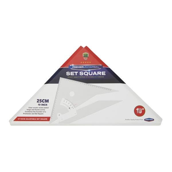 Concept Adjustable Set Square 10"/25cm - ABC School Supplies