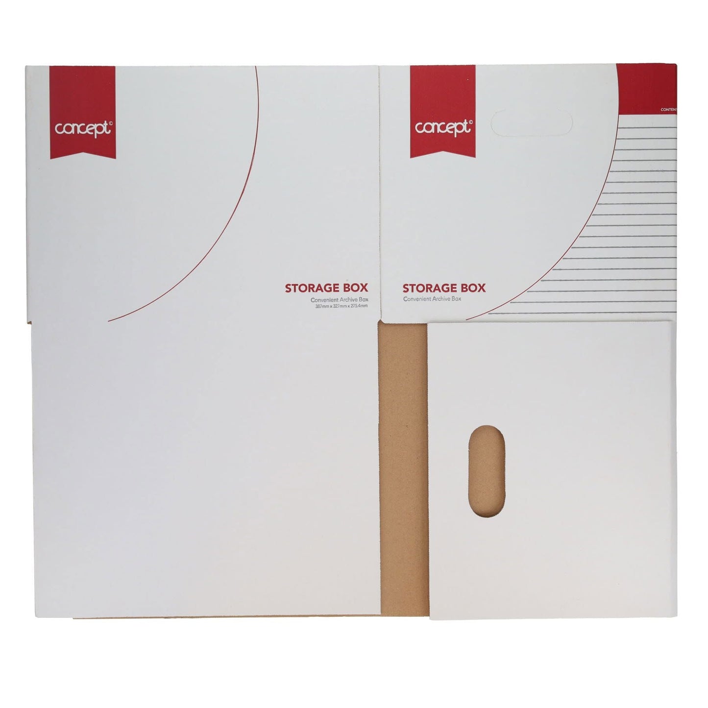 Concept Archive Storage Box Pack of 10 - Red - ABC School Supplies