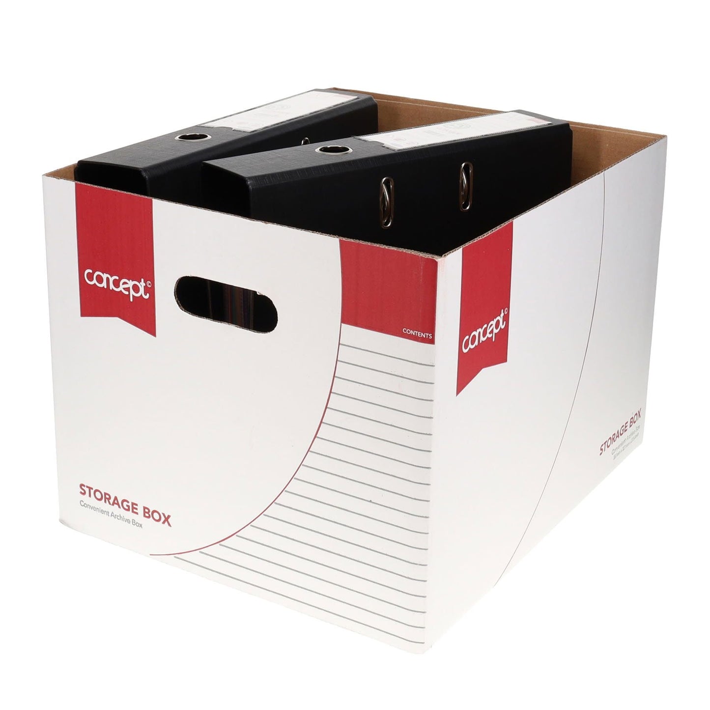 Concept Archive Storage Box Pack of 10 - Red - ABC School Supplies