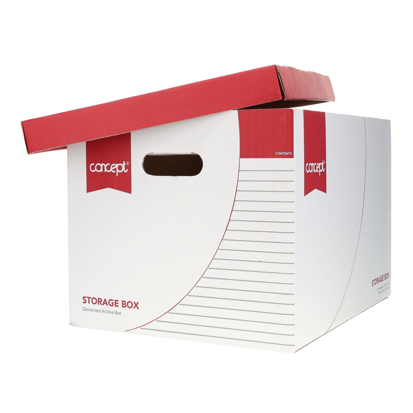 Concept Archive Storage Box Pack of 10 - Red - ABC School Supplies