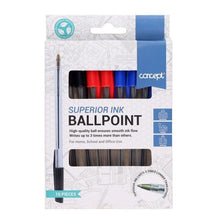 Concept Ballpoint Pens Pack of 10 - Assorted - ABC School Supplies
