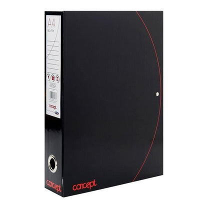 Concept Box File - Black & Red - ABC School Supplies
