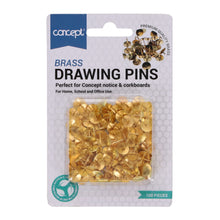 Concept Brass Thumb Tacks Pack of 100 - ABC School Supplies