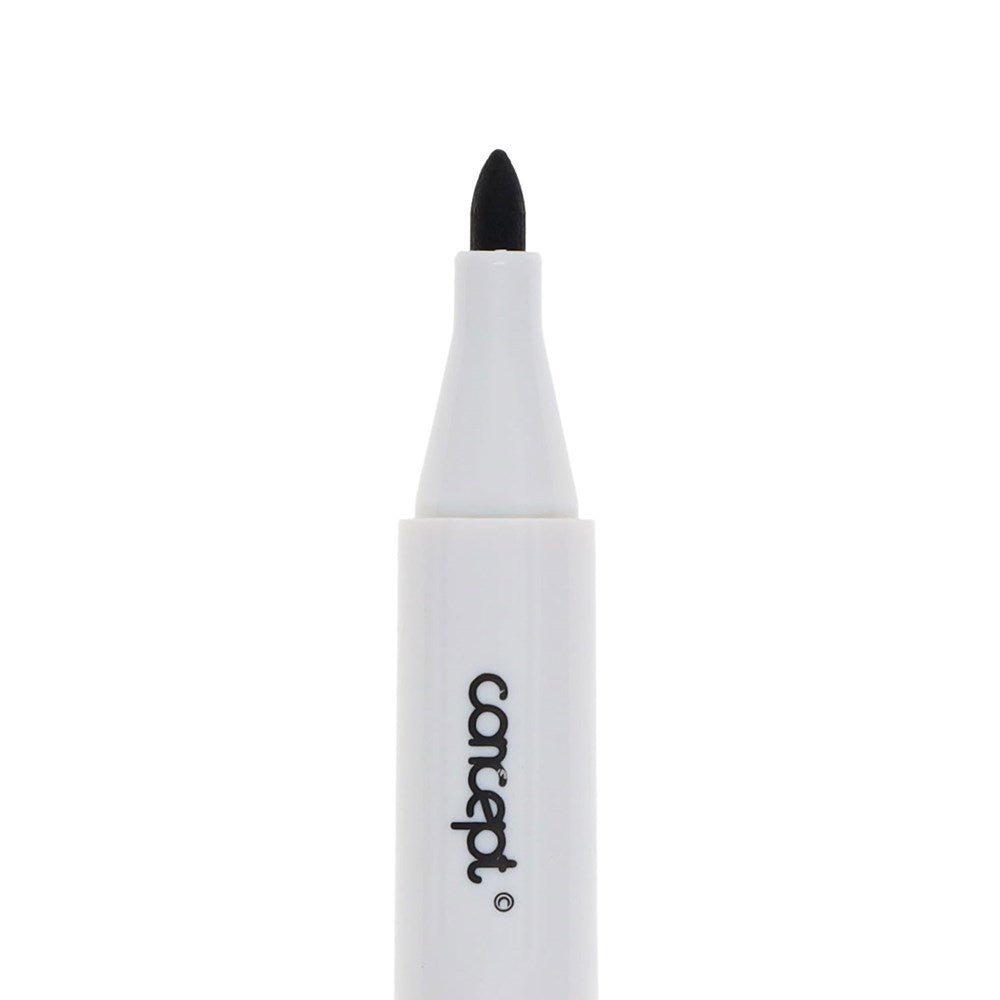Concept Bullet Tip Whiteboard Marker Pack of 12 Black - ABC School Supplies