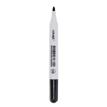 Concept Bullet Tip Whiteboard Marker Pack of 12 Black - ABC School Supplies