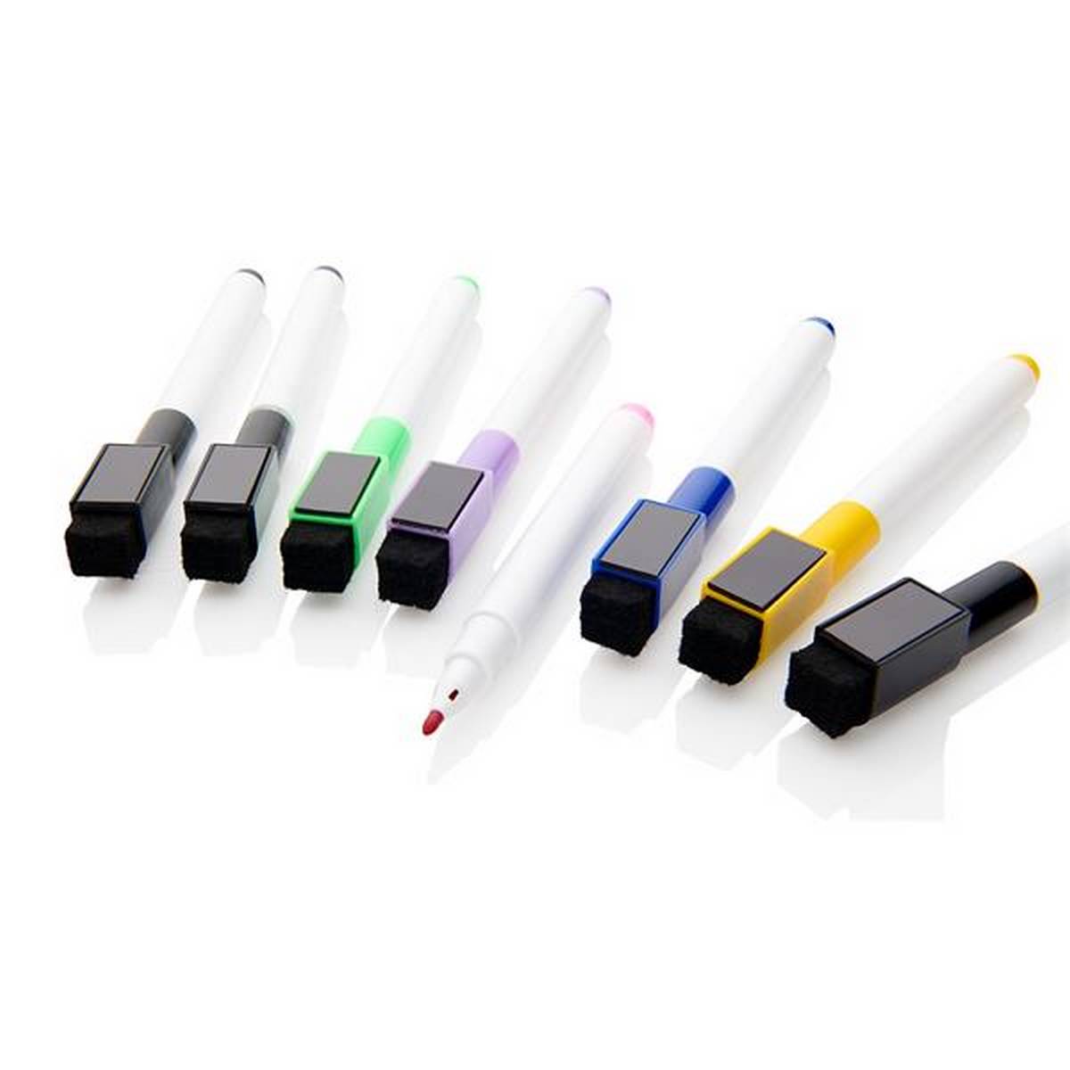 Concept Drywipe Markers Pack Of 5 With Eraser Lid - Assorted Colours - ABC School Supplies
