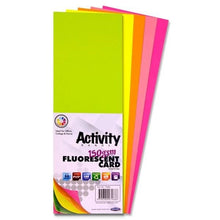 Concept Flourescent Flash Cards 12" X 4" Pack Of 50 - ABC School Supplies