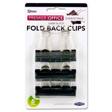Concept Fold Back Binder Clips - 32mm Set Of 6 - ABC School Supplies