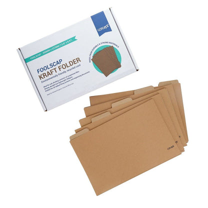 Concept Foolscap Kraft Folder Box of 50 - ABC School Supplies